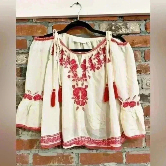 Anthropologie Love‎ Sam Blouse Size Medium - Picture 2 of 9